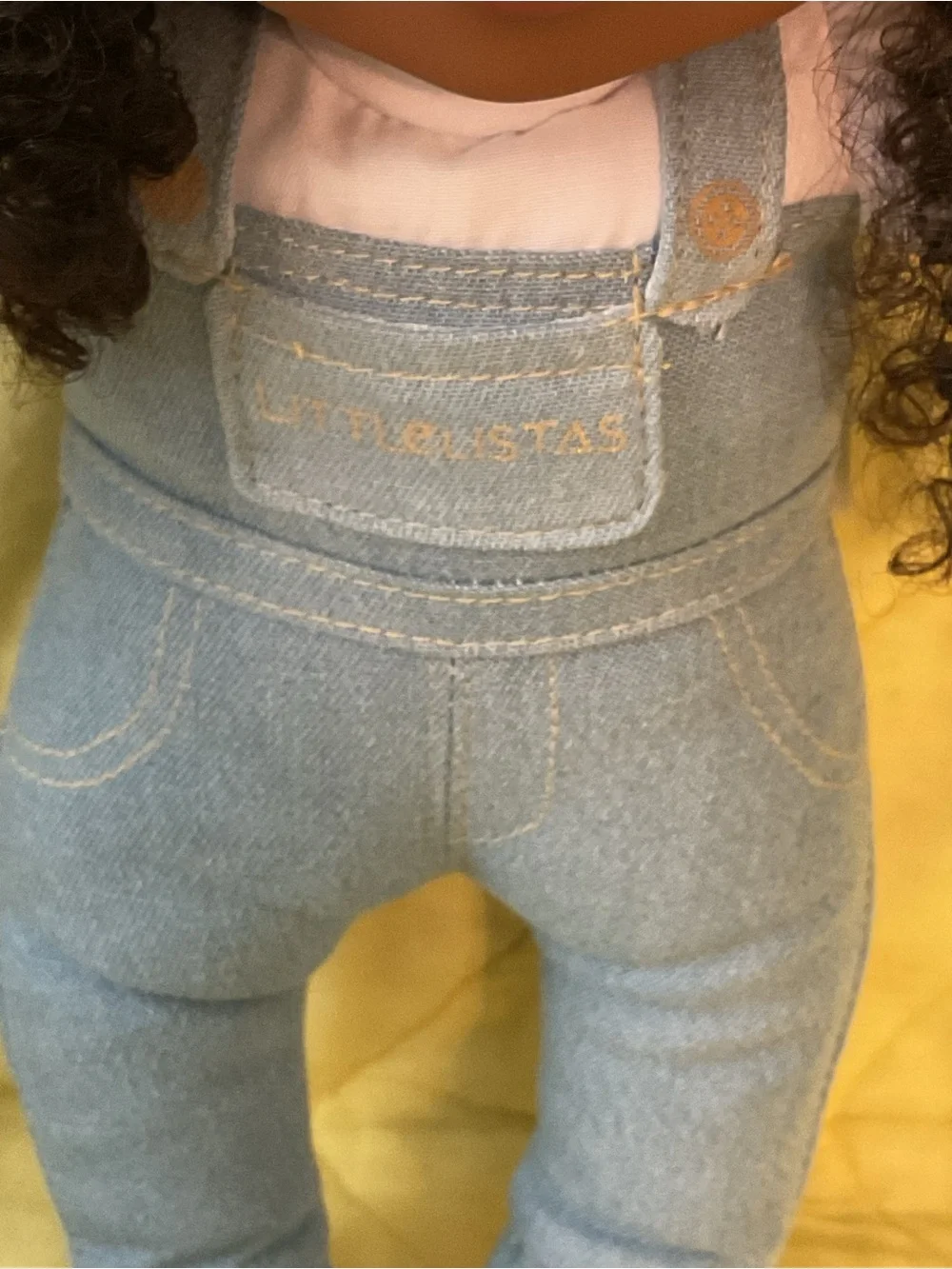 LITTLELISTAS BABY LENA DOLL CURLY HAIR 14” CROWN IN HER HAIR SHES BEAUTIFUL